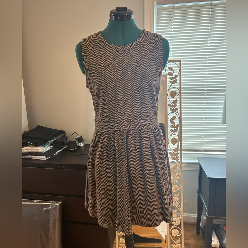 J. Crew Black and White Mini Dress